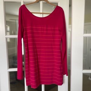 Lole magenta and orange striped tunic dress - Size L
